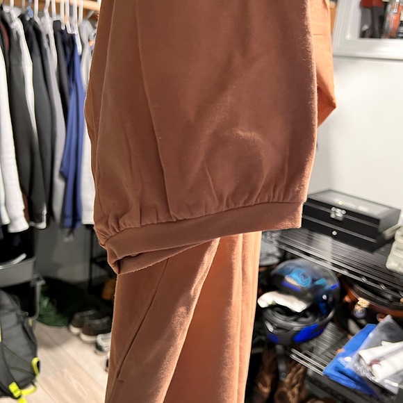 Rustic orange cotton sweater dress - Picture 4 of 7